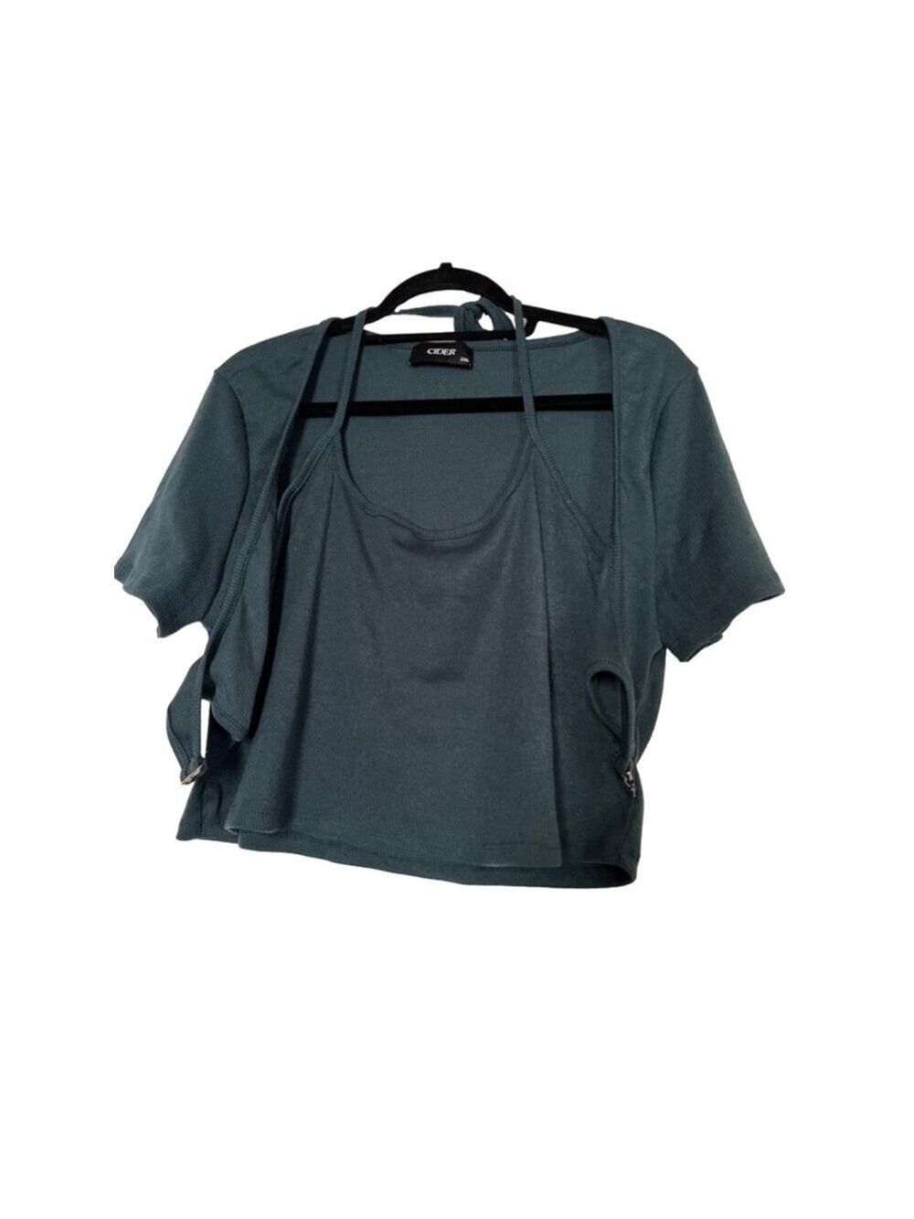 EUC Women's Cider Top Size 2XL Green - Picture 3 of 6